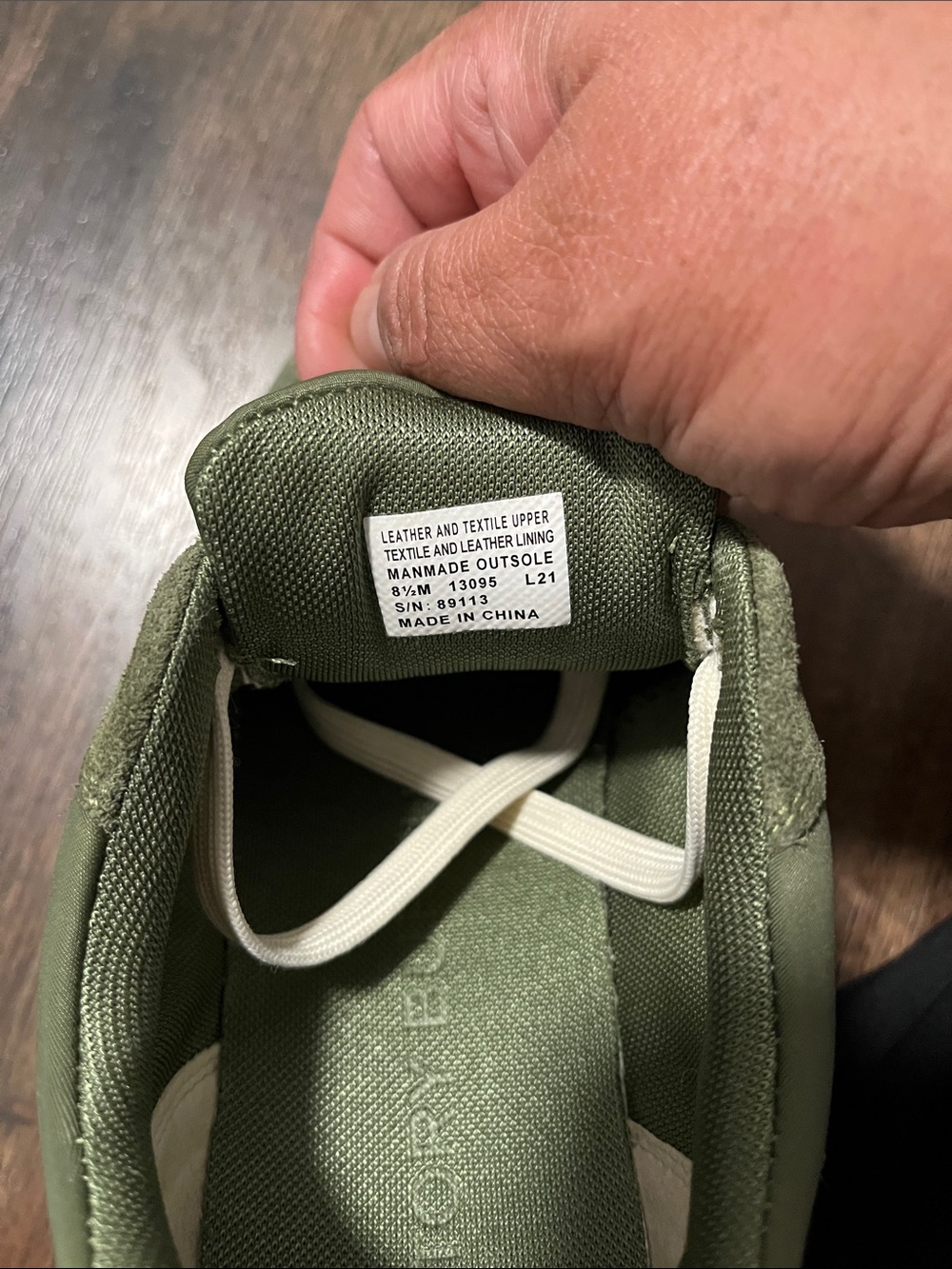 Tory Burch - Good Luck Sneaker - Palm Leaf- Olive Green/Off White - Picture 7 of 8